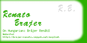 renato brajer business card