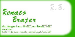 renato brajer business card